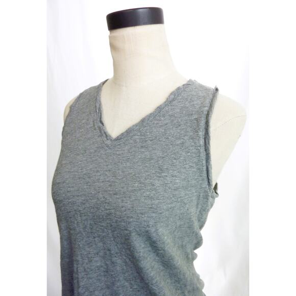 Madewell Gray V-Neck Tank Top XXS - Picture 4 of 5